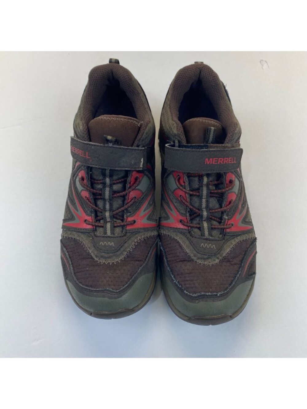 Merrell Boys Hiking Shoes Capra Bolt Kids Unisex Size 5.5M Leather Upper Brown